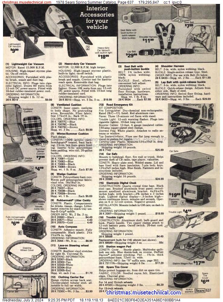 1978 Sears Spring Summer Catalog, Page 637