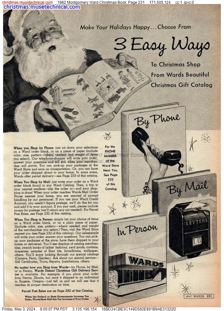 1962 Montgomery Ward Christmas Book, Page 231