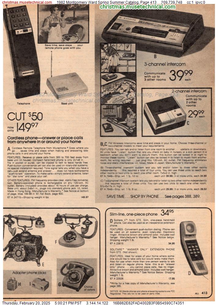 1982 Montgomery Ward Spring Summer Catalog, Page 413