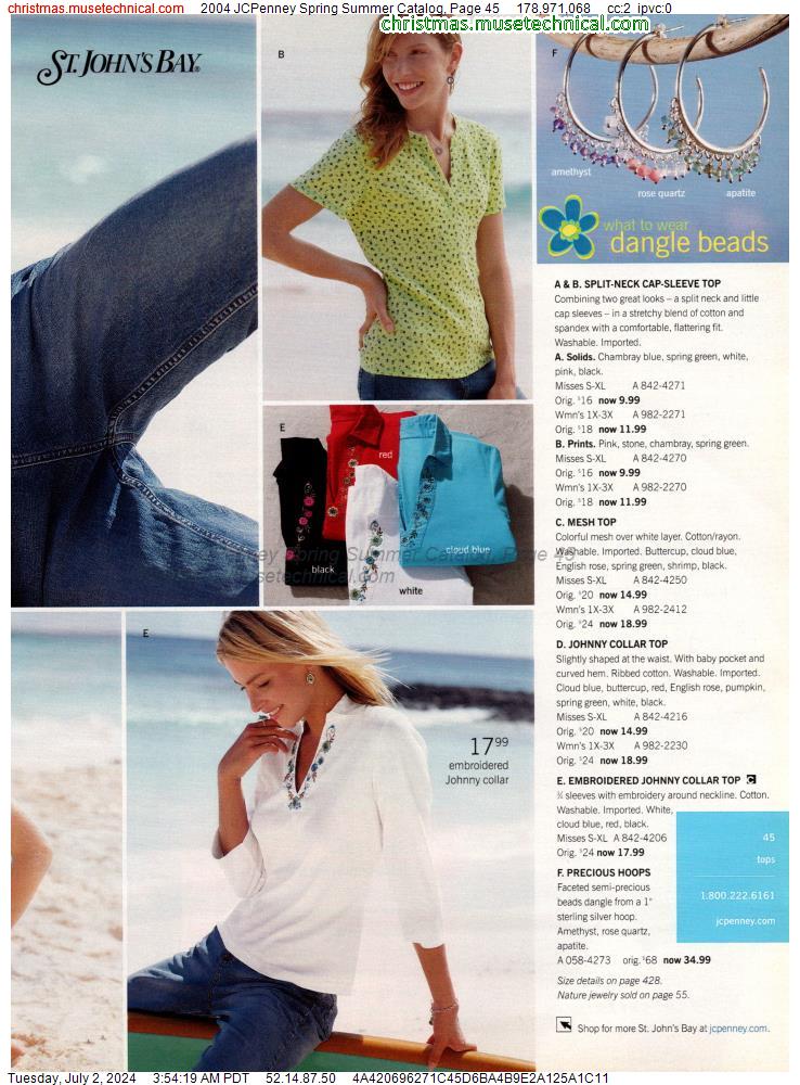 2004 JCPenney Spring Summer Catalog, Page 45