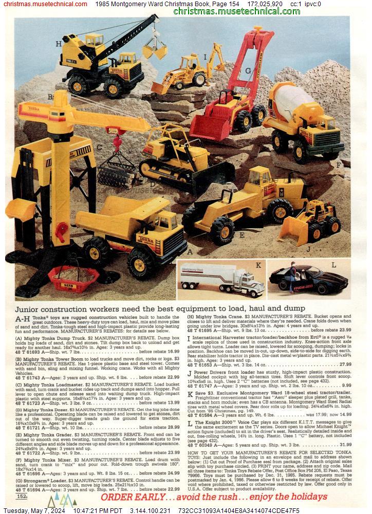 1985 Montgomery Ward Christmas Book, Page 154