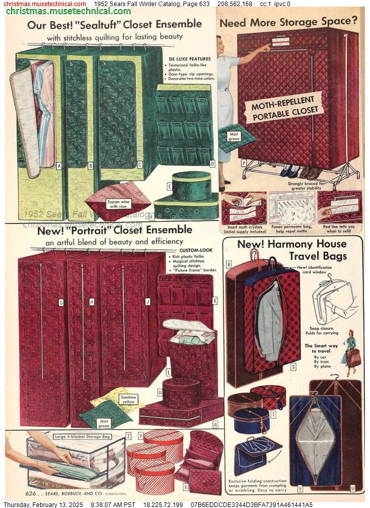 1952 Sears Fall Winter Catalog, Page 633