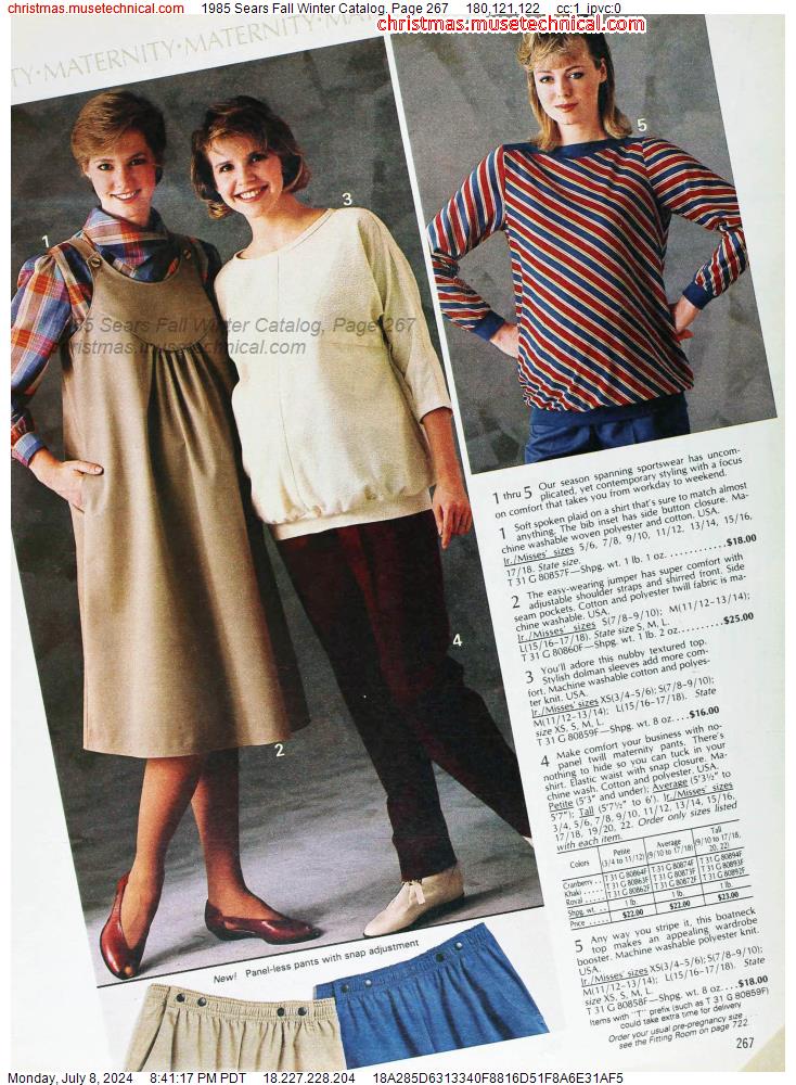 1985 Sears Fall Winter Catalog, Page 267