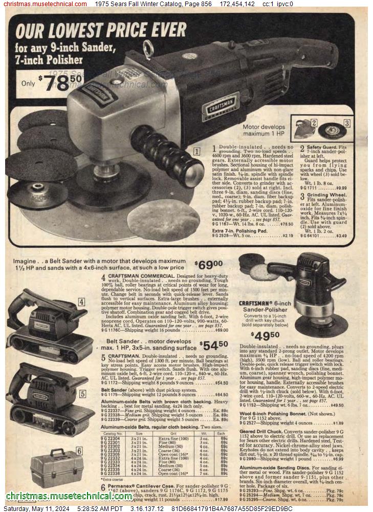 1975 Sears Fall Winter Catalog, Page 856