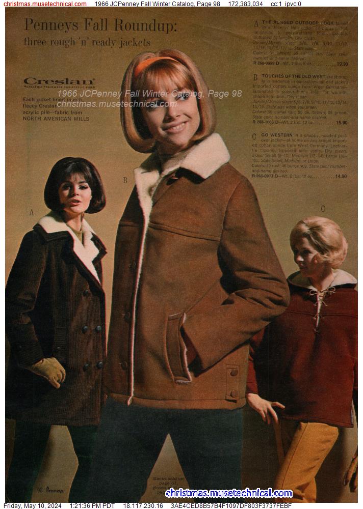 1966 JCPenney Fall Winter Catalog, Page 98