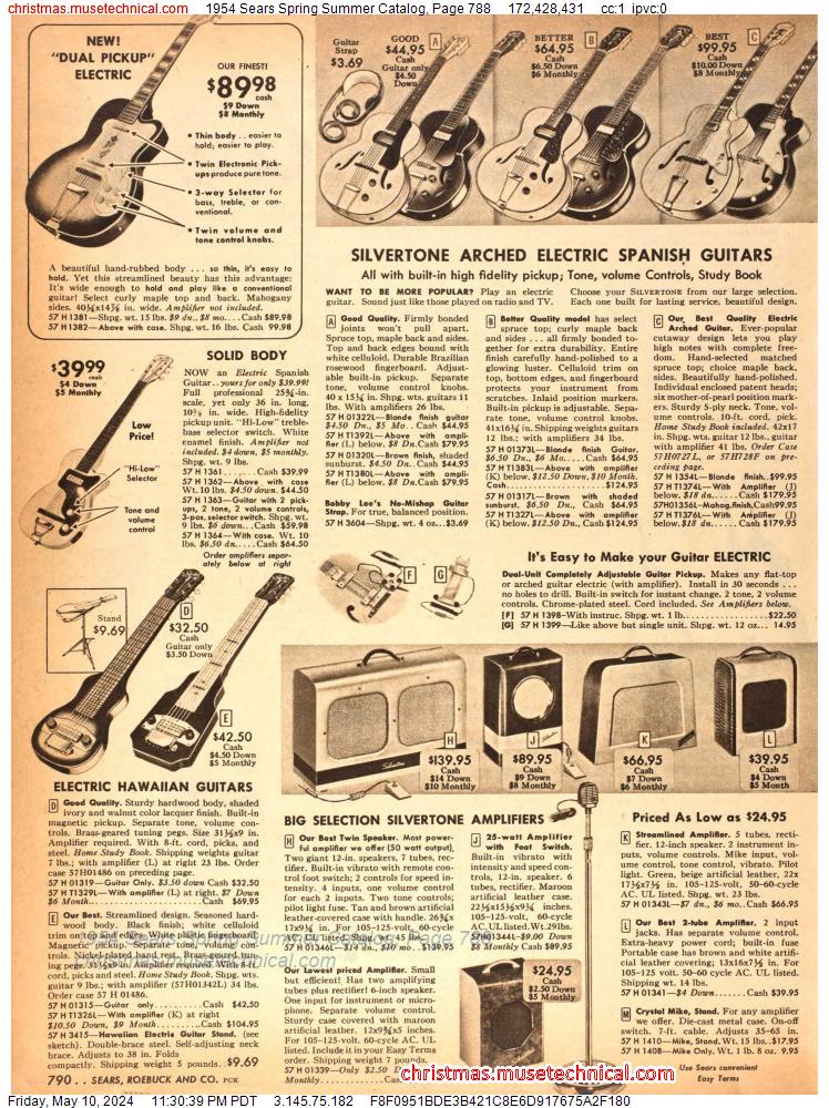 1954 Sears Spring Summer Catalog, Page 788