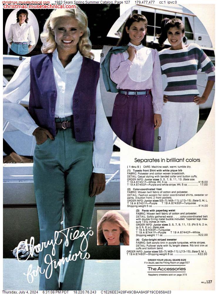 1983 Sears Spring Summer Catalog, Page 127