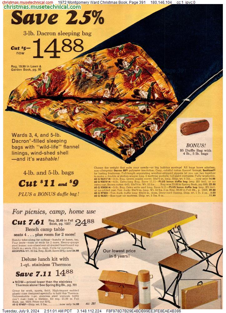 1972 Montgomery Ward Christmas Book, Page 391