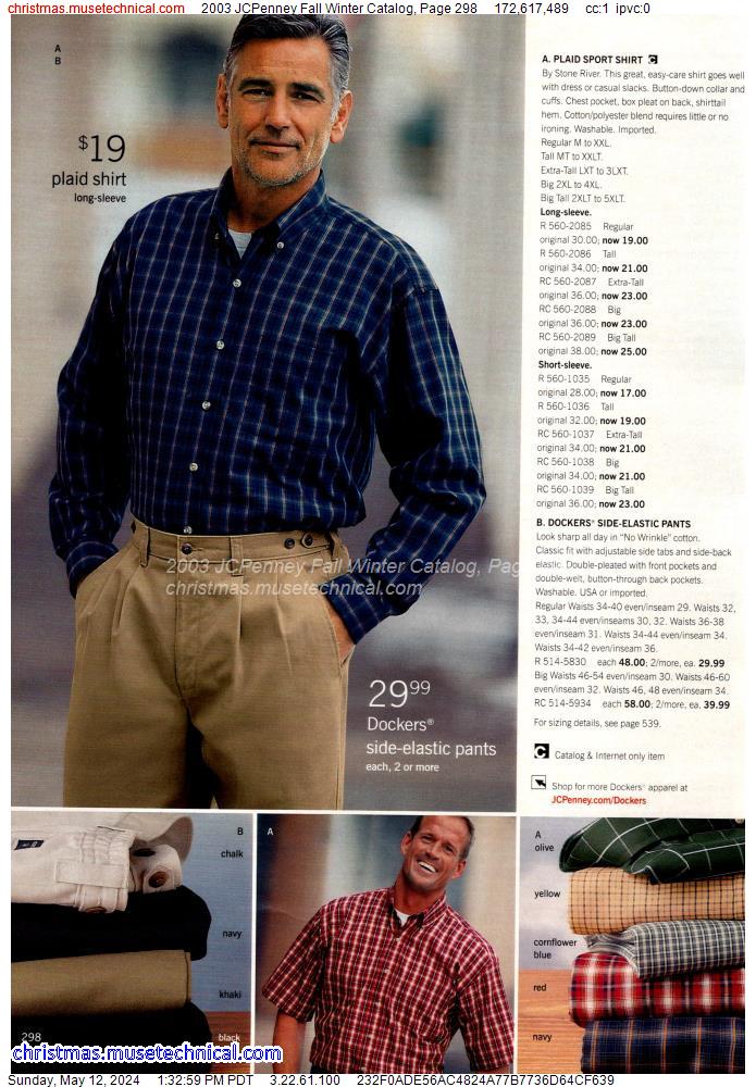 2003 JCPenney Fall Winter Catalog, Page 298