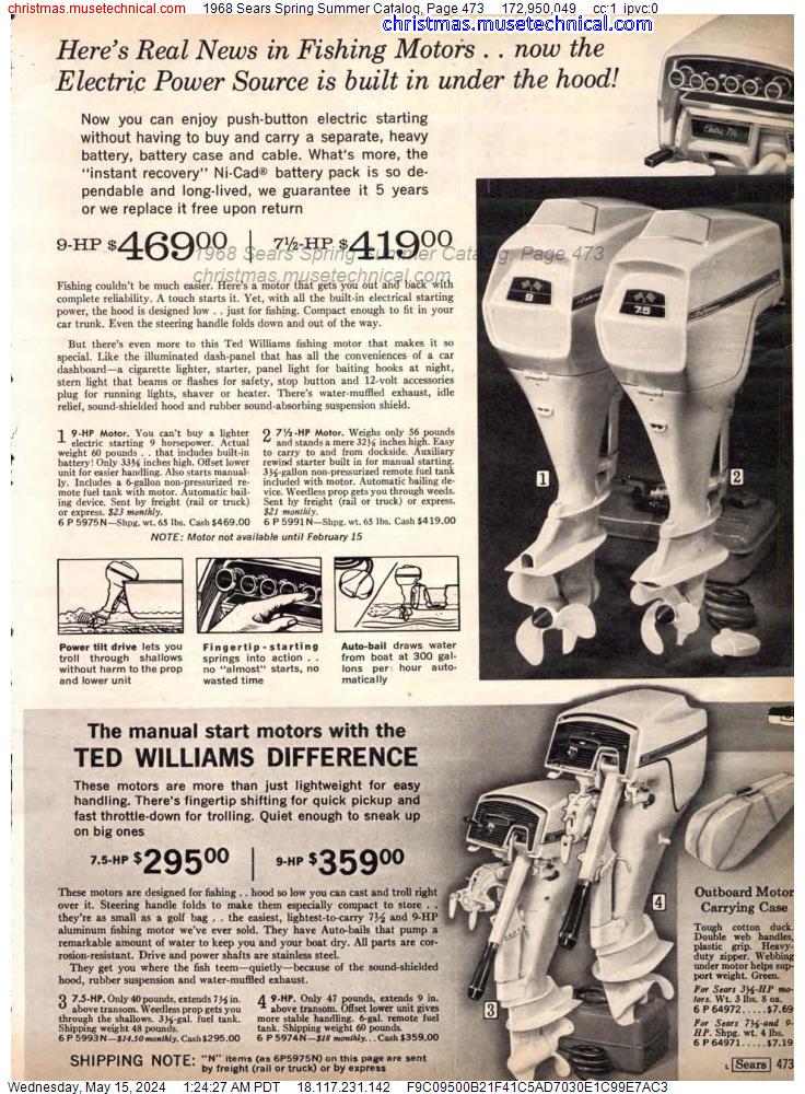 1968 Sears Spring Summer Catalog, Page 473