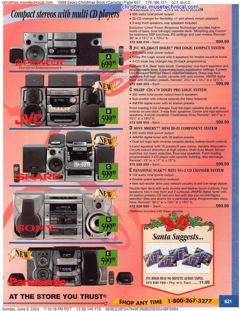 1998 Sears Christmas Book (Canada), Page 657