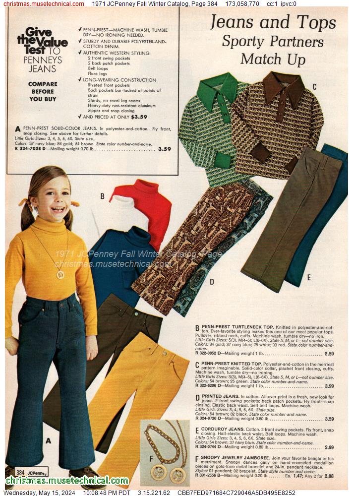1971 JCPenney Fall Winter Catalog, Page 384