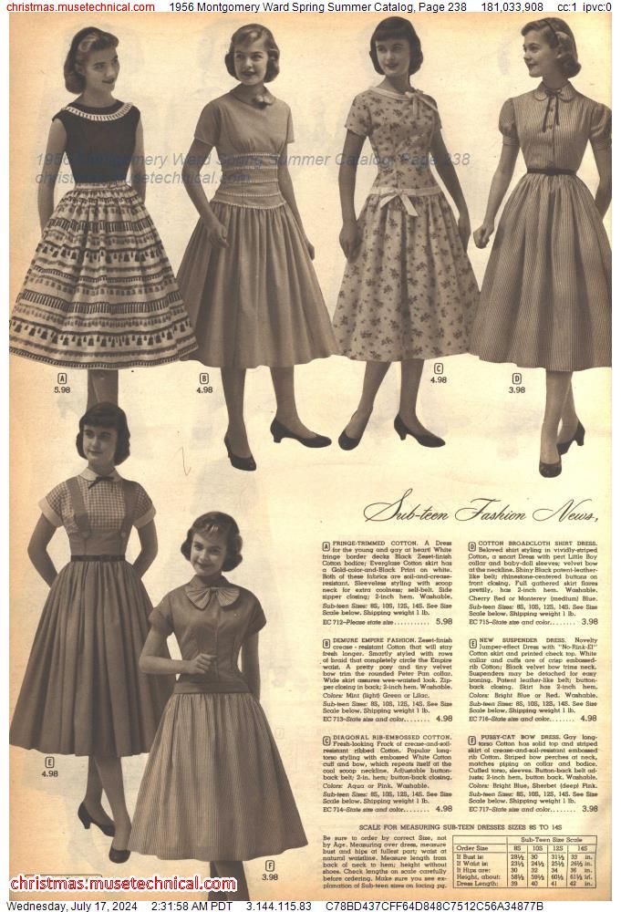 1956 Montgomery Ward Spring Summer Catalog, Page 238