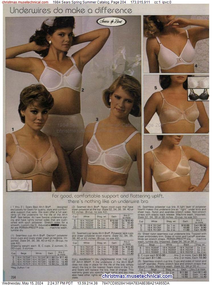 1984 Sears Spring Summer Catalog, Page 204