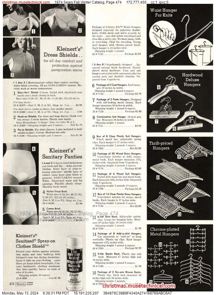 1974 Sears Fall Winter Catalog, Page 474