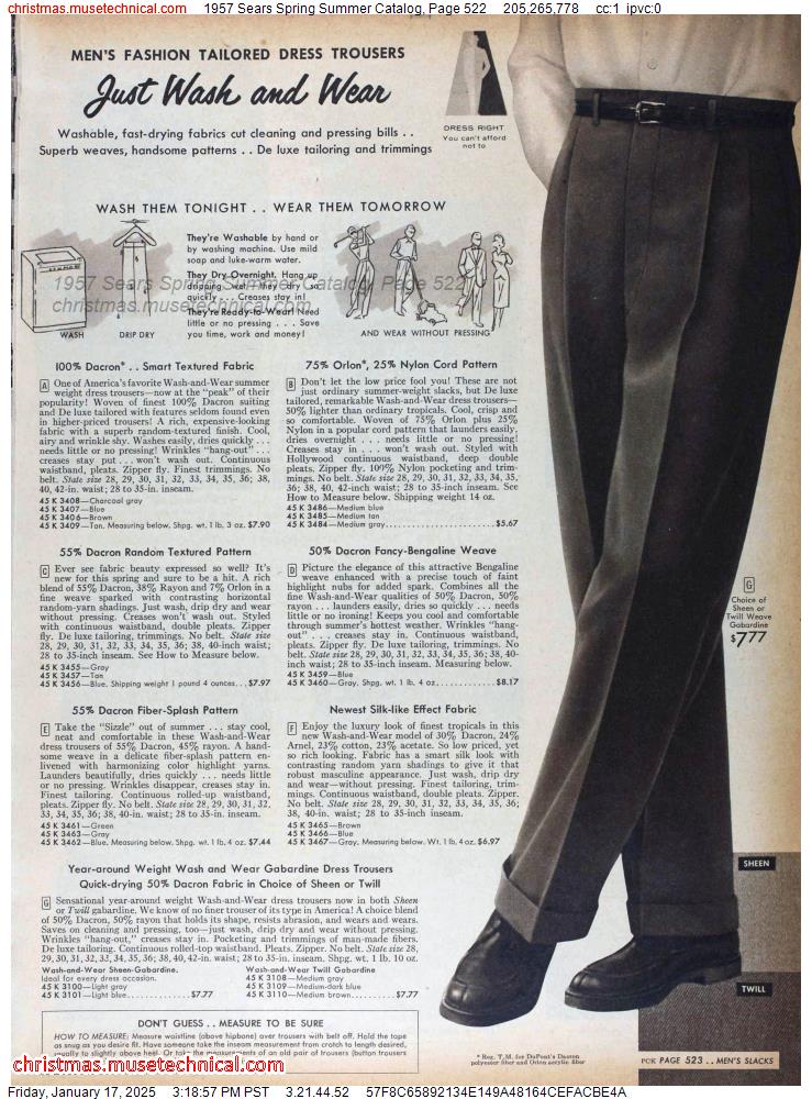 1957 Sears Spring Summer Catalog, Page 522