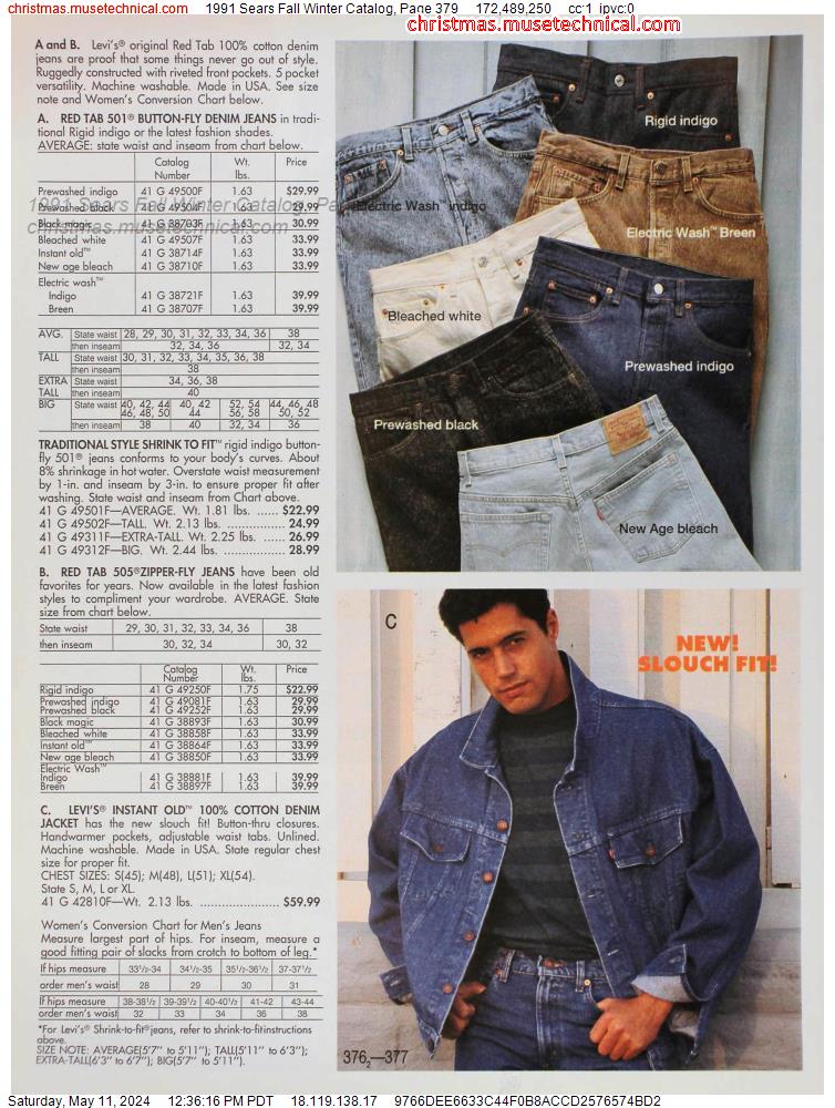 1991 Sears Fall Winter Catalog, Page 379