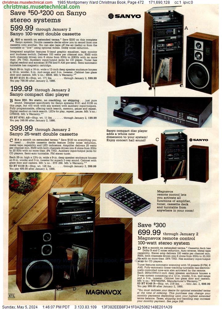 1985 Montgomery Ward Christmas Book, Page 472