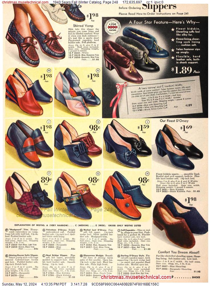 1940 Sears Fall Winter Catalog, Page 248