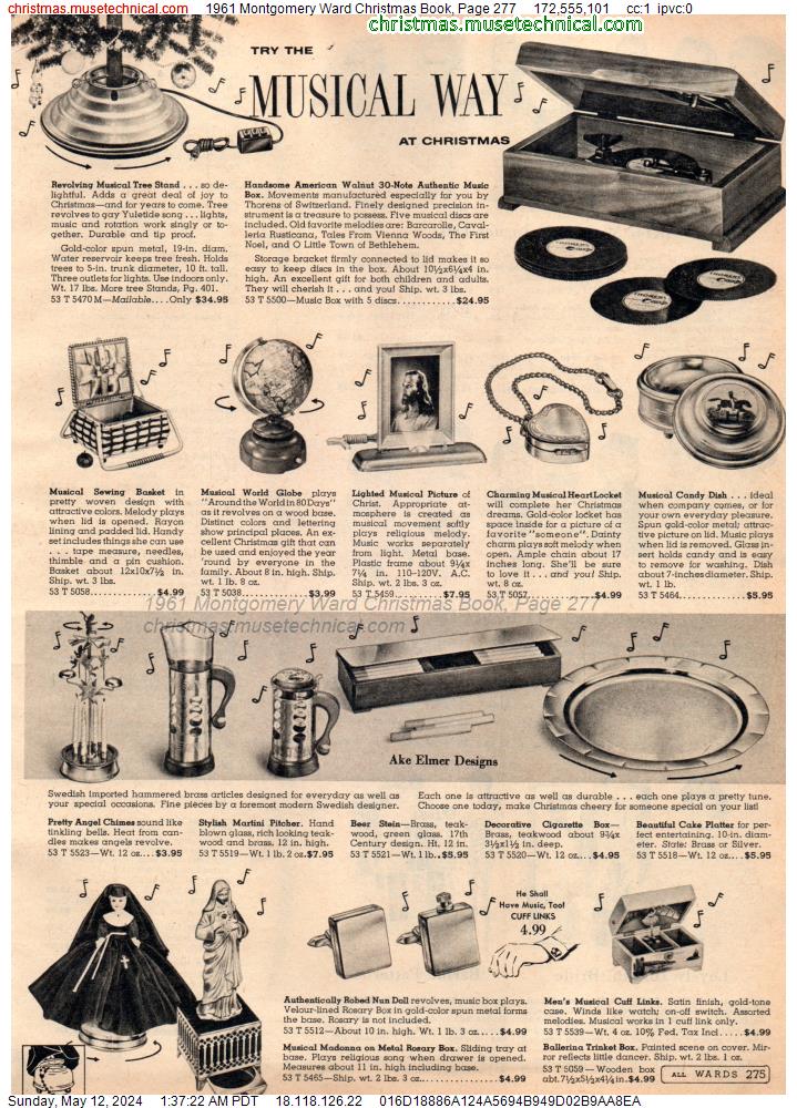 1961 Montgomery Ward Christmas Book, Page 277