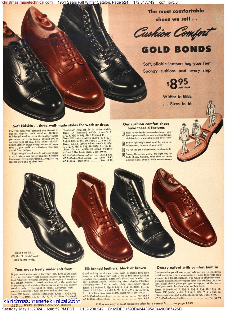 1951 Sears Fall Winter Catalog, Page 524