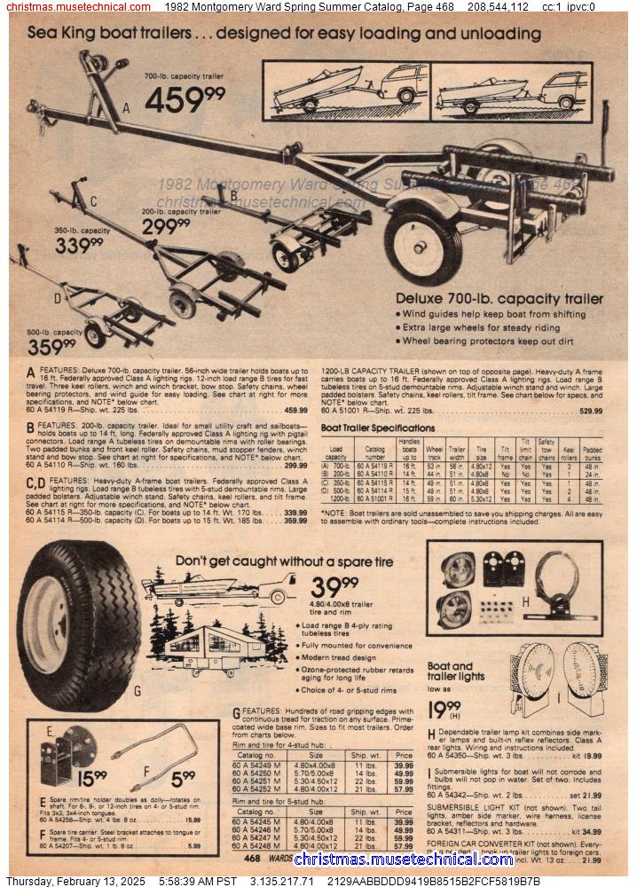 1982 Montgomery Ward Spring Summer Catalog, Page 468