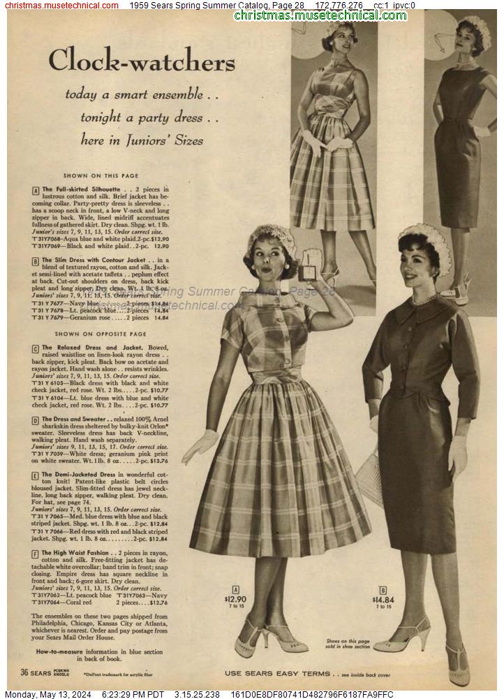 1959 Sears Spring Summer Catalog, Page 28