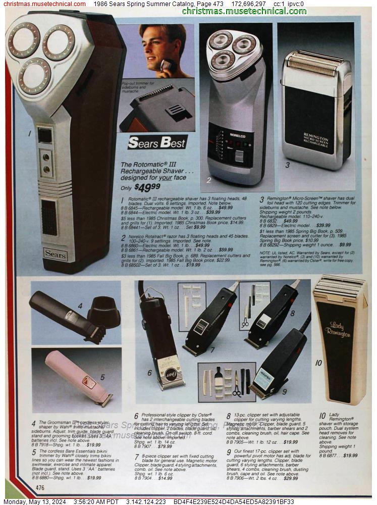 1986 Sears Spring Summer Catalog, Page 473