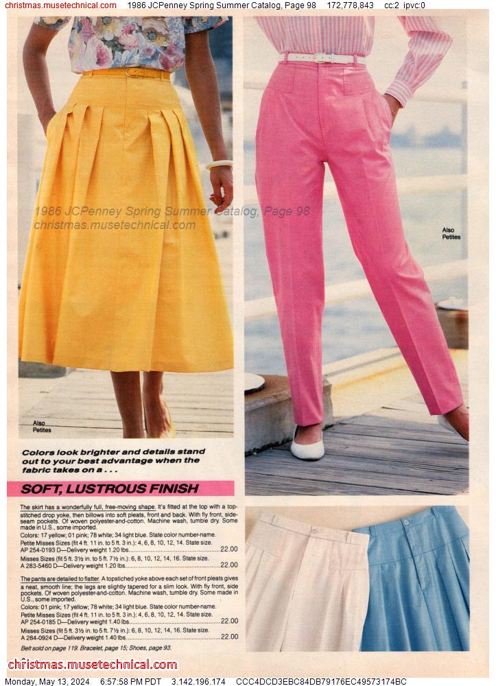 1986 JCPenney Spring Summer Catalog, Page 98