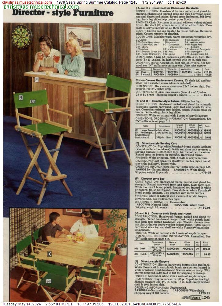 1979 Sears Spring Summer Catalog, Page 1245