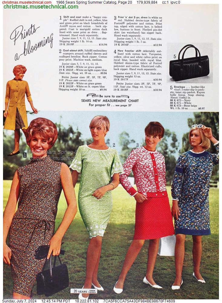 1966 Sears Spring Summer Catalog, Page 20
