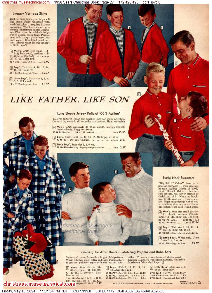 1958 Sears Christmas Book, Page 27