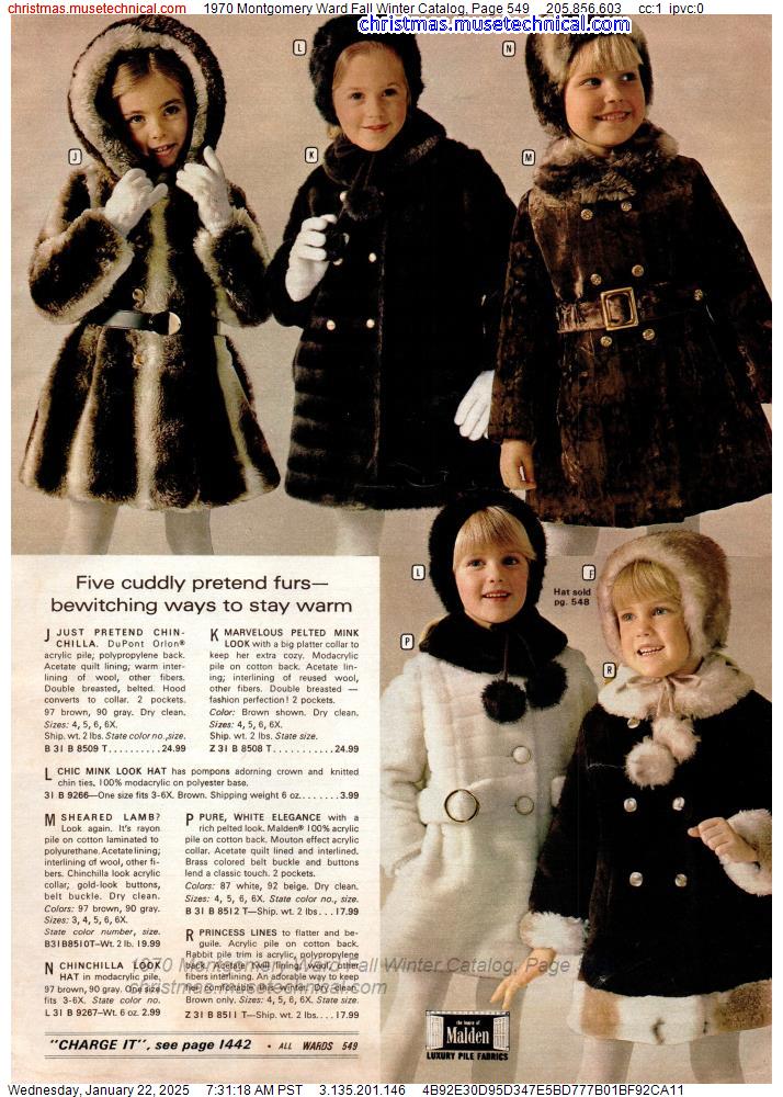 1970 Montgomery Ward Fall Winter Catalog, Page 549