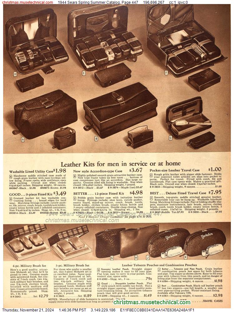 1944 Sears Spring Summer Catalog, Page 447