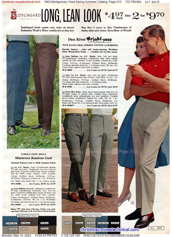 1963 Montgomery Ward Spring Summer Catalog, Page 513