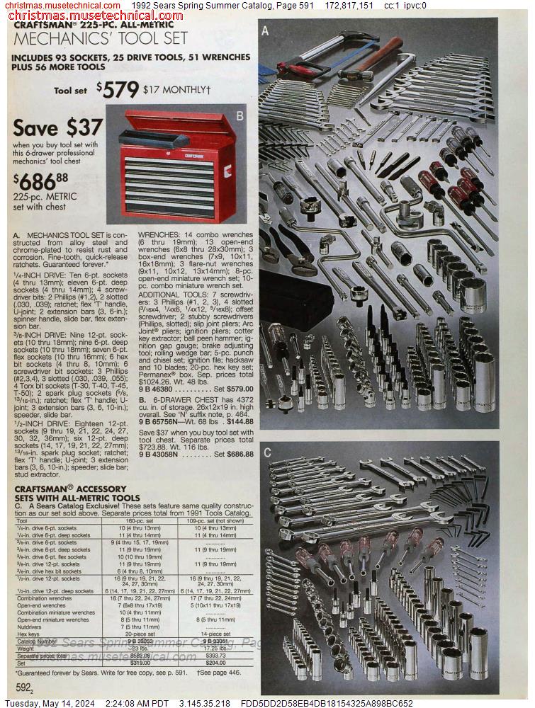 1992 Sears Spring Summer Catalog, Page 591
