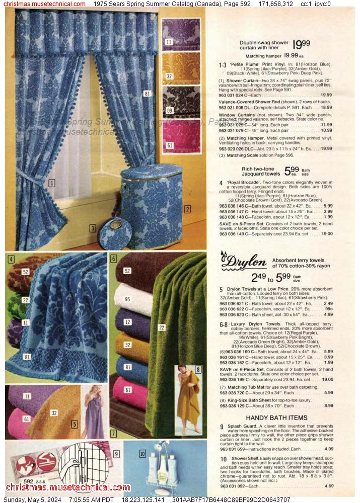 1975 Sears Spring Summer Catalog (Canada), Page 592
