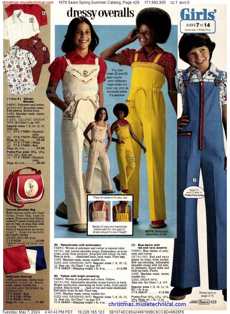 1978 Sears Spring Summer Catalog, Page 429