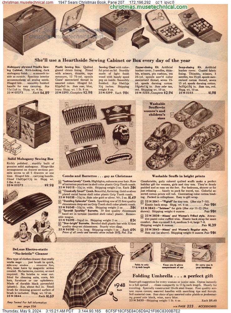 1947 Sears Christmas Book, Page 207