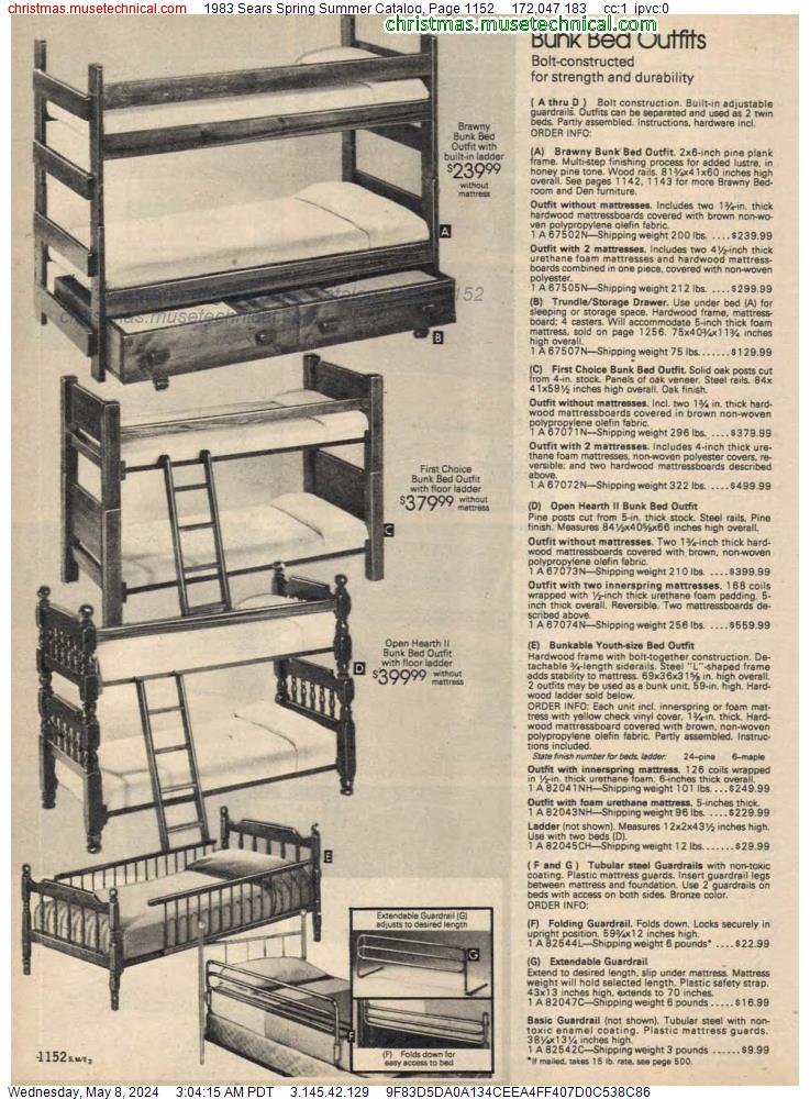 1983 Sears Spring Summer Catalog, Page 1152
