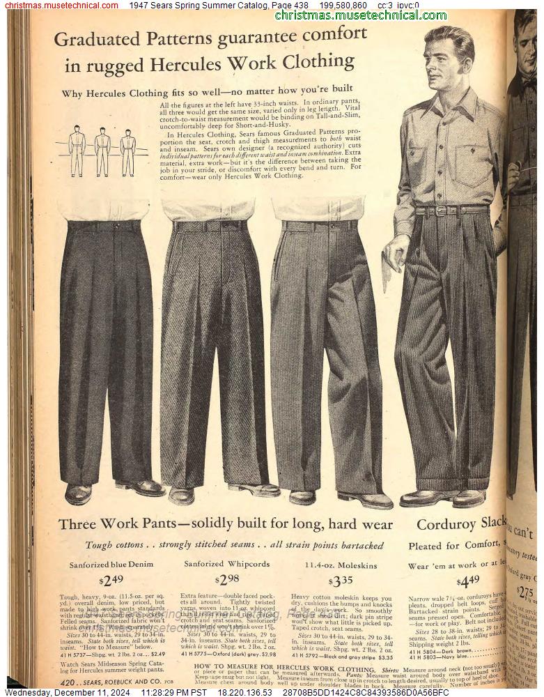 1947 Sears Spring Summer Catalog, Page 438