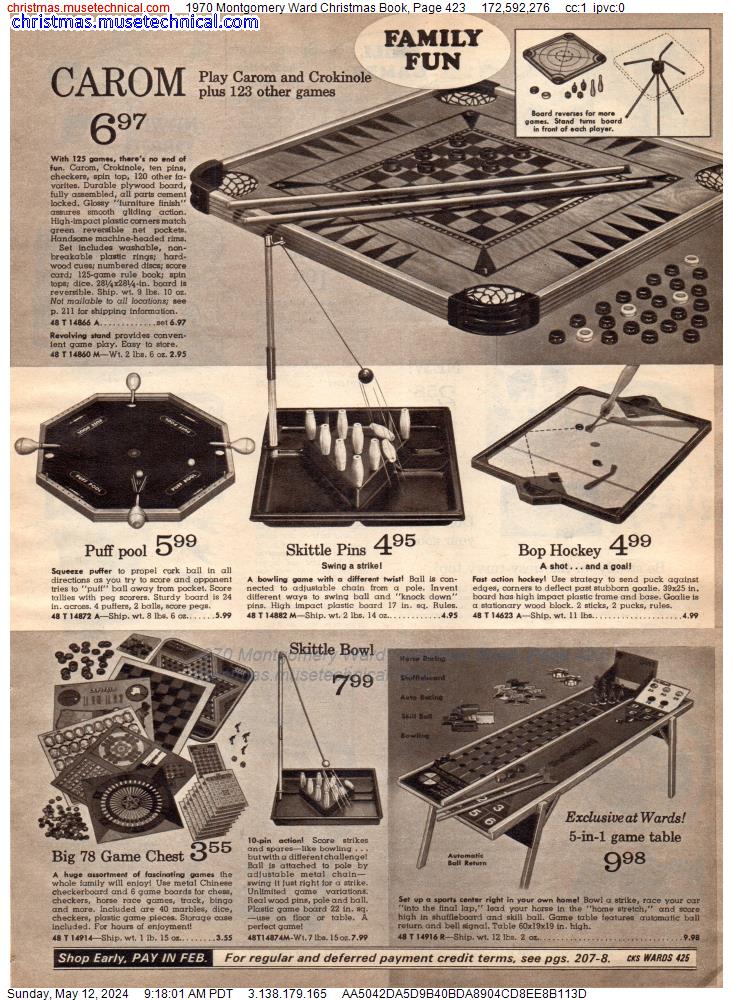 1970 Montgomery Ward Christmas Book, Page 423