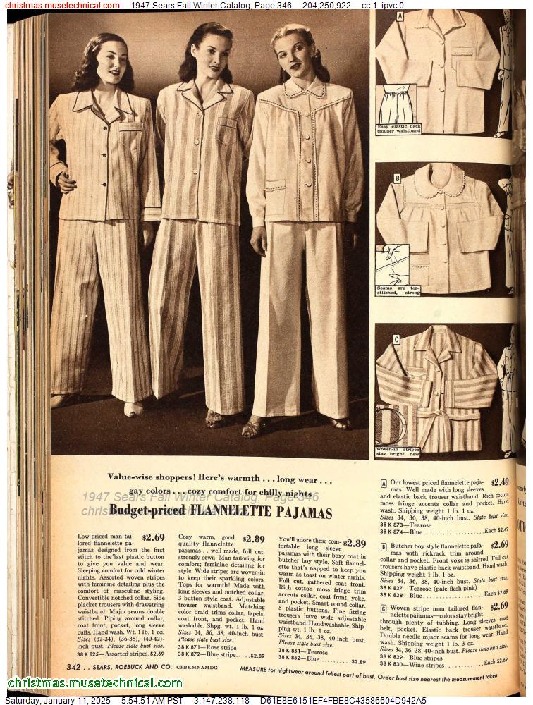 1947 Sears Fall Winter Catalog, Page 346