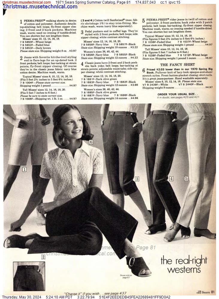 1971 Sears Spring Summer Catalog, Page 81