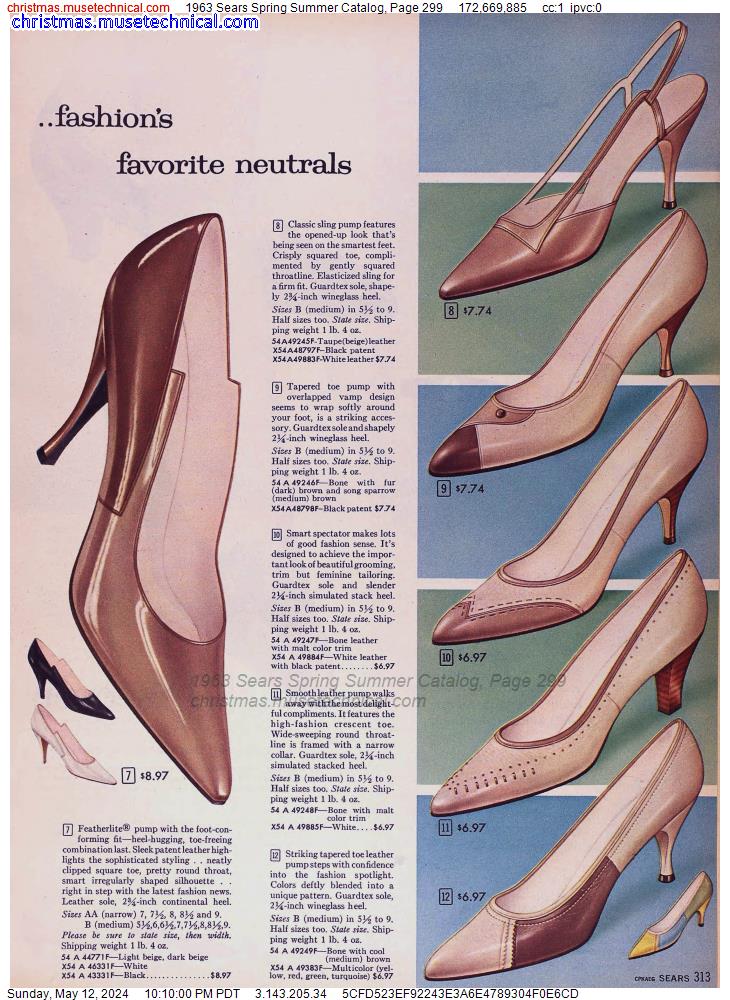 1963 Sears Spring Summer Catalog, Page 299