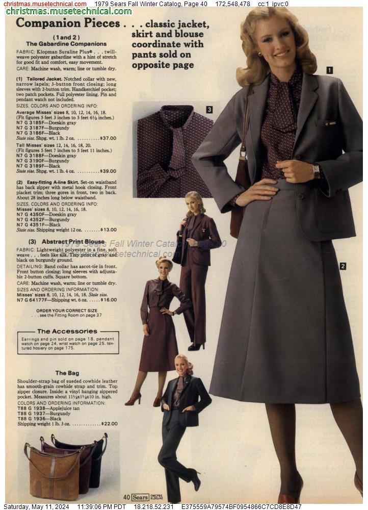 1979 Sears Fall Winter Catalog, Page 40