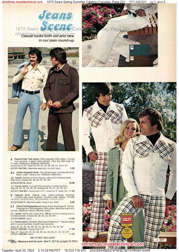 1975 Sears Spring Summer Catalog (Canada), Page 221