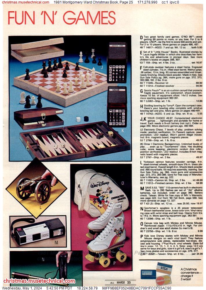 1981 Montgomery Ward Christmas Book, Page 25