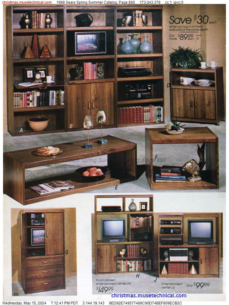 1988 Sears Spring Summer Catalog, Page 890