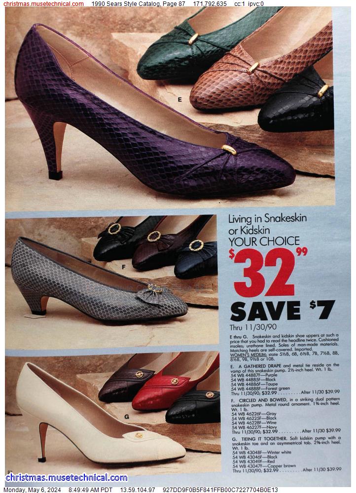 1990 Sears Style Catalog, Page 87